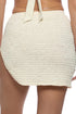 Luli Fama White Sands High Side Slit Mini Skirt